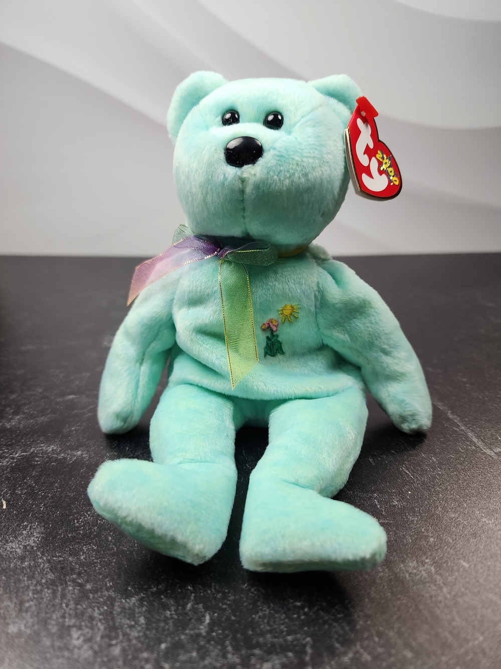 🌸 Ty Beanie Baby Ariel the Bear — 2000 — Charity Bear with a Beautiful Story